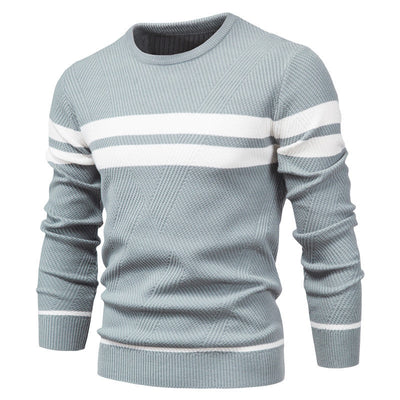 Men‘s Stylish Striped Knit Sweater