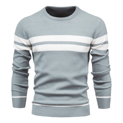 Men‘s Stylish Striped Knit Sweater