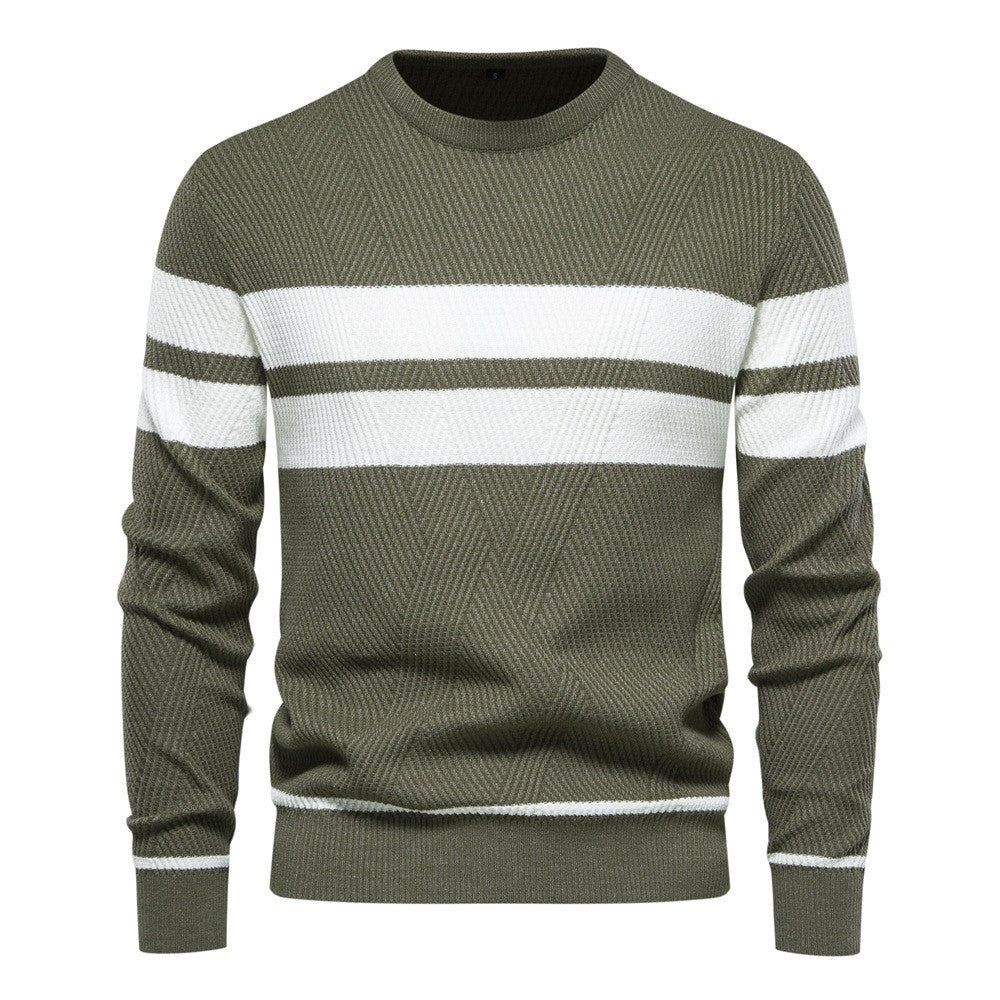 Men‘s Stylish Striped Knit Sweater