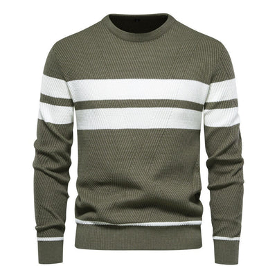 Men‘s Stylish Striped Knit Sweater