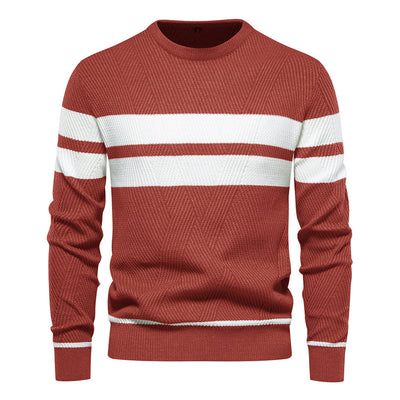 Men‘s Stylish Striped Knit Sweater