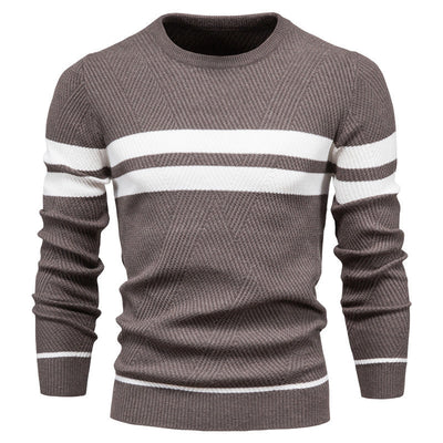Men‘s Stylish Striped Knit Sweater