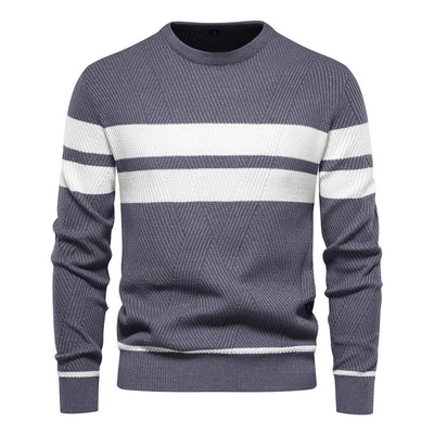 Men‘s Stylish Striped Knit Sweater
