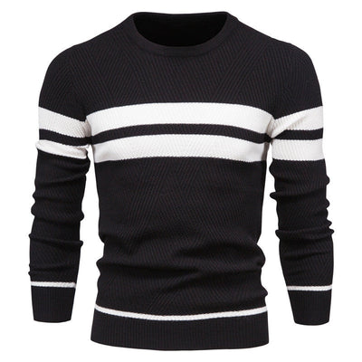 Men‘s Stylish Striped Knit Sweater