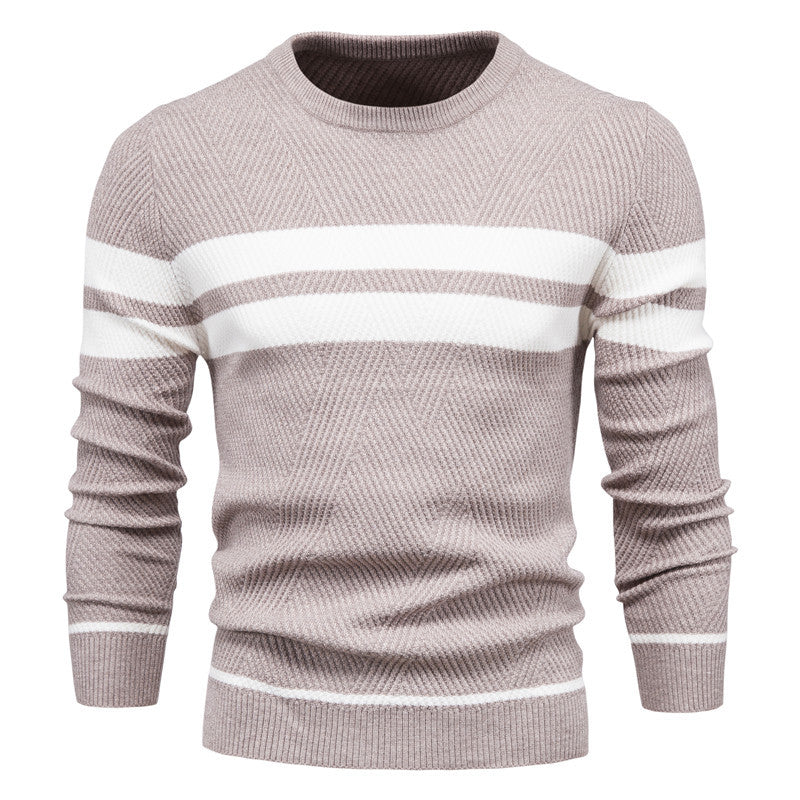 Men‘s Stylish Striped Knit Sweater