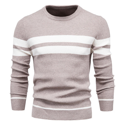 Men‘s Stylish Striped Knit Sweater