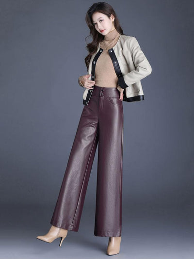 Lunara Leather Elegance Trousers