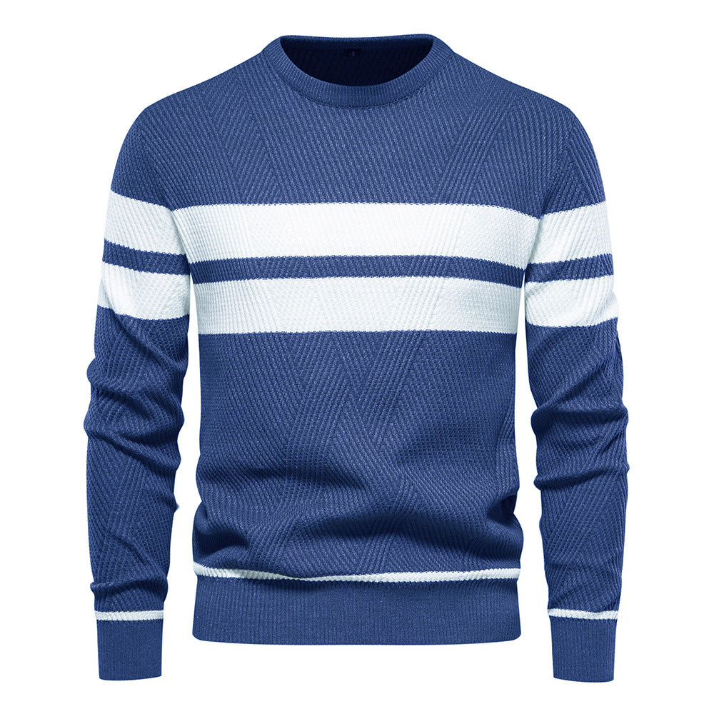 Men‘s Stylish Striped Knit Sweater