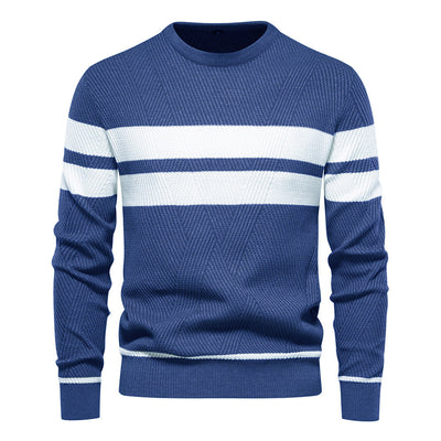 Men‘s Stylish Striped Knit Sweater
