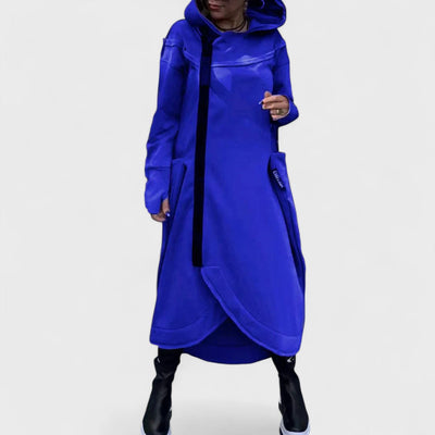 Maren Luxe™ | Long Zip Hooded Coat