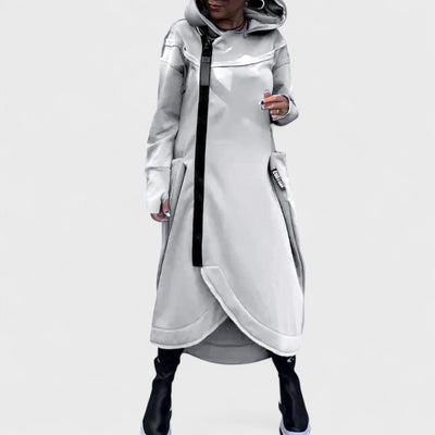 Maren Luxe™ | Long Zip Hooded Coat
