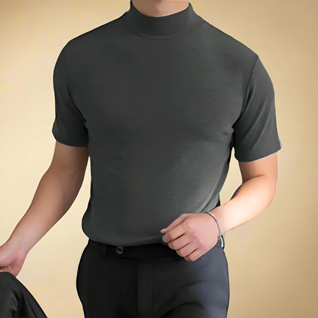 STEFANO ADRIANO SHORT SLEEVE TURTLENECK