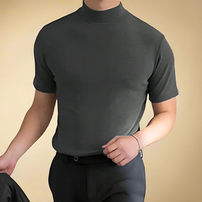 STEFANO ADRIANO SHORT SLEEVE TURTLENECK