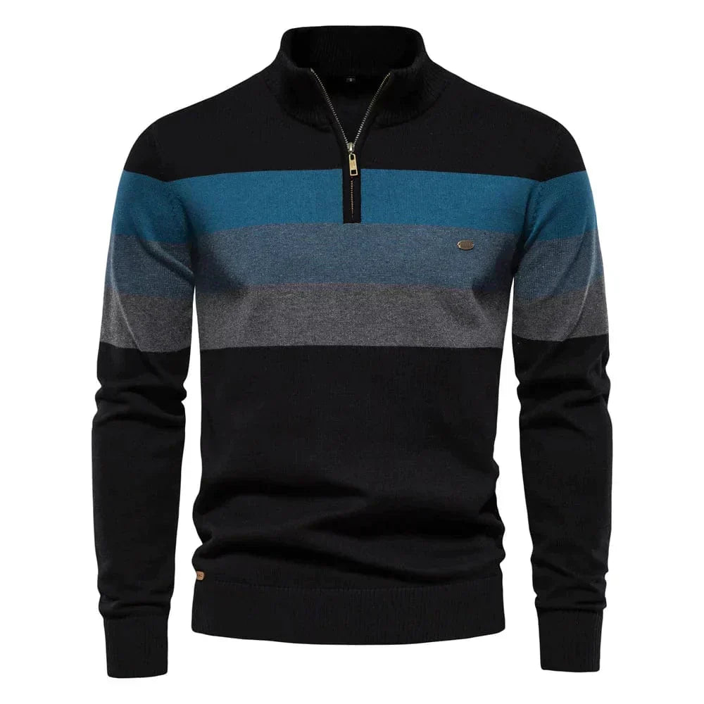Men's Cotton Quarter-Zip Sweater