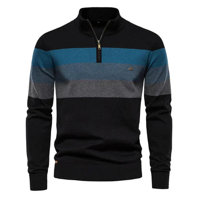 Men's Cotton Quarter-Zip Sweater