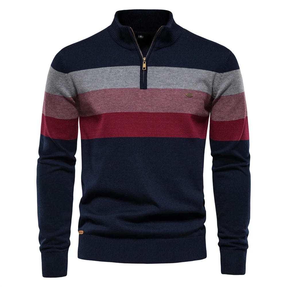 Men's Cotton Quarter-Zip Sweater