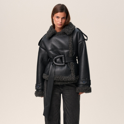 Stella™ | Belted Shearling Coat