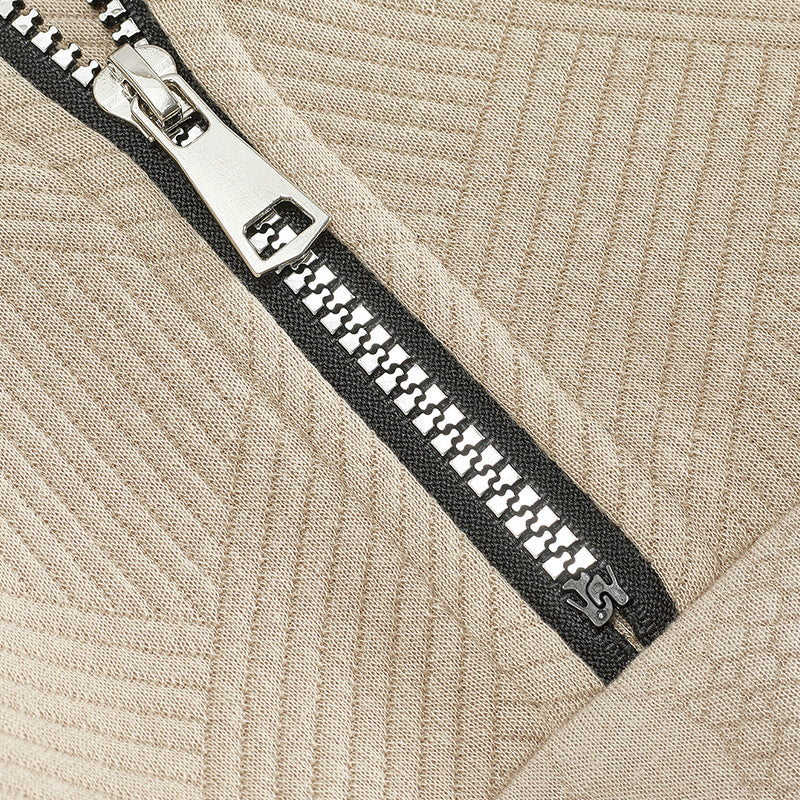 Men’s Heavyweight Knitted Jacquard Pullover Sweatshirt