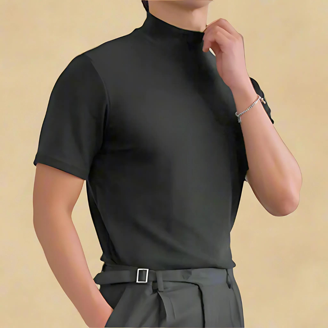 STEFANO ADRIANO SHORT SLEEVE TURTLENECK
