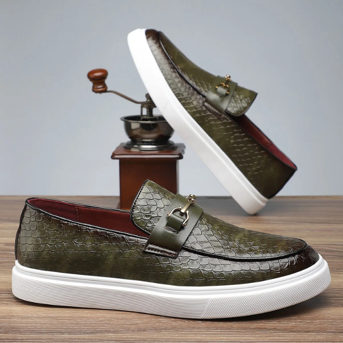 CIRANO — Snakeskin Loafers