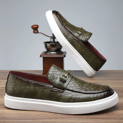 CIRANO — Snakeskin Loafers