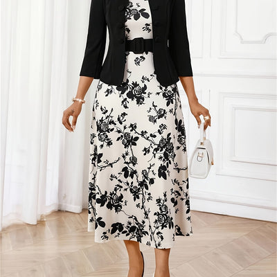 Amelie Lane | Printed Belted Two-Piece Set