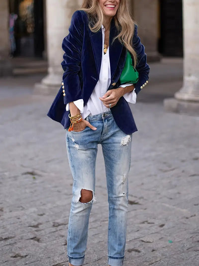 Ophelia™ | Elegant Luxe Tailored Blazer