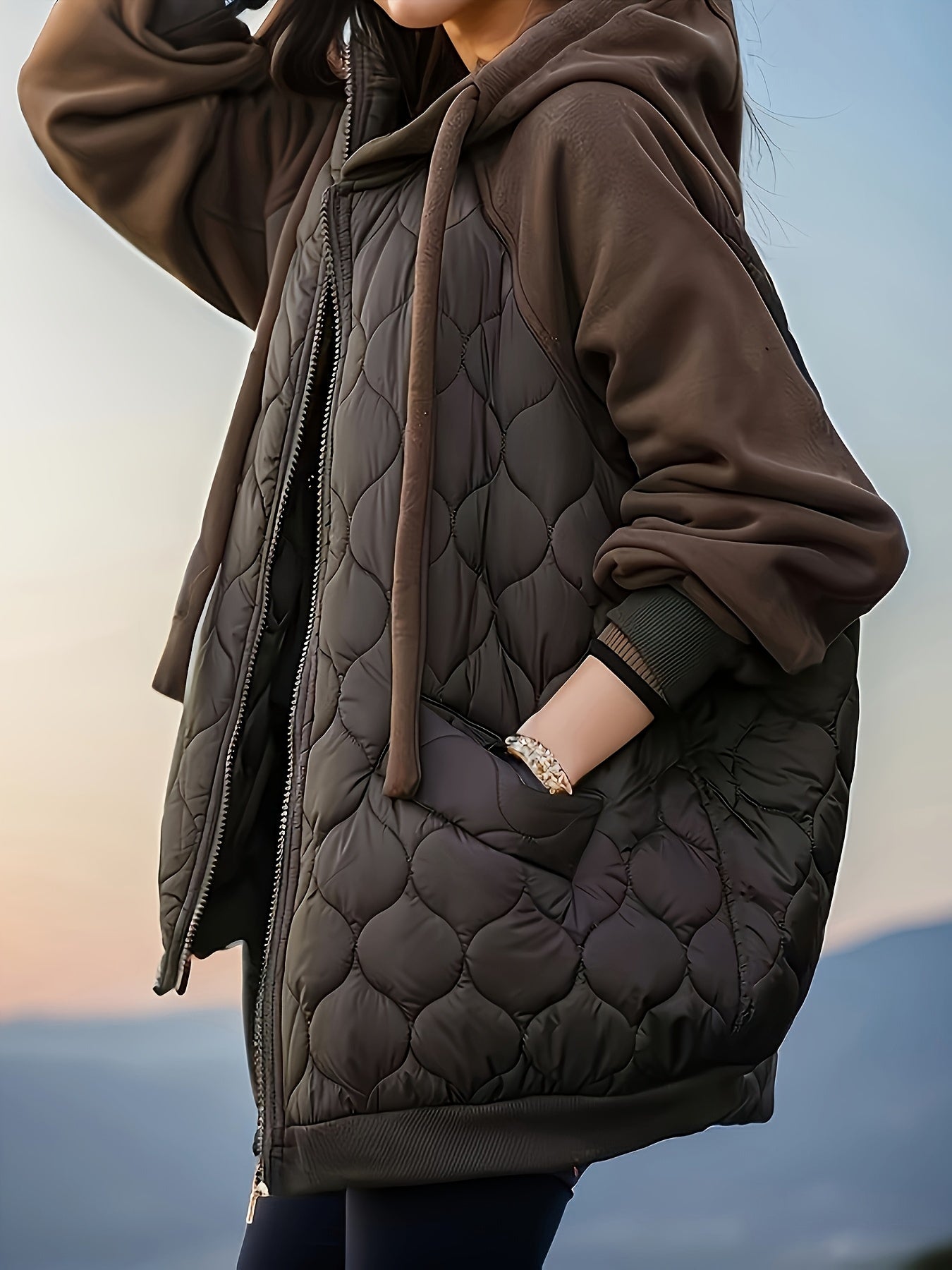 Sutton Luxe™ | Quilted Hooded Coat