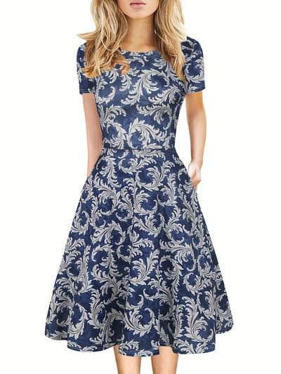 Evelyn Quinn | Retro A-Line Summer Dress