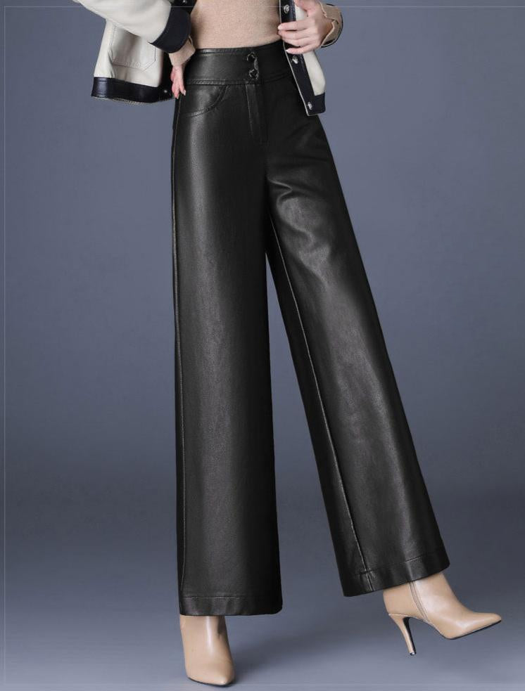 Lunara Leather Elegance Trousers