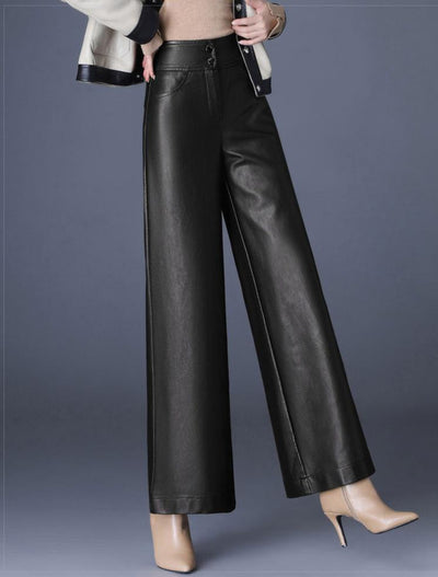 Lunara Leather Elegance Trousers