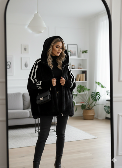 Sloane Luxe™ | Plush Hooded Coat
