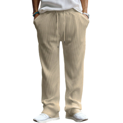 Men's Casual Ribbed Trousers
