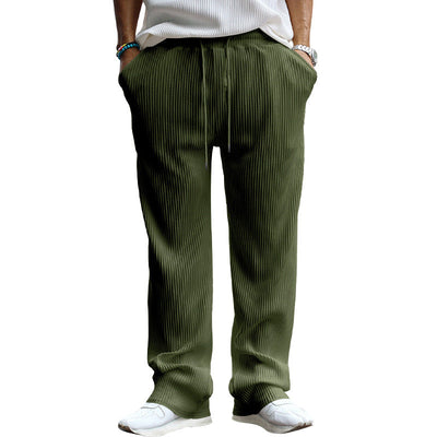 Men's Casual Ribbed Trousers