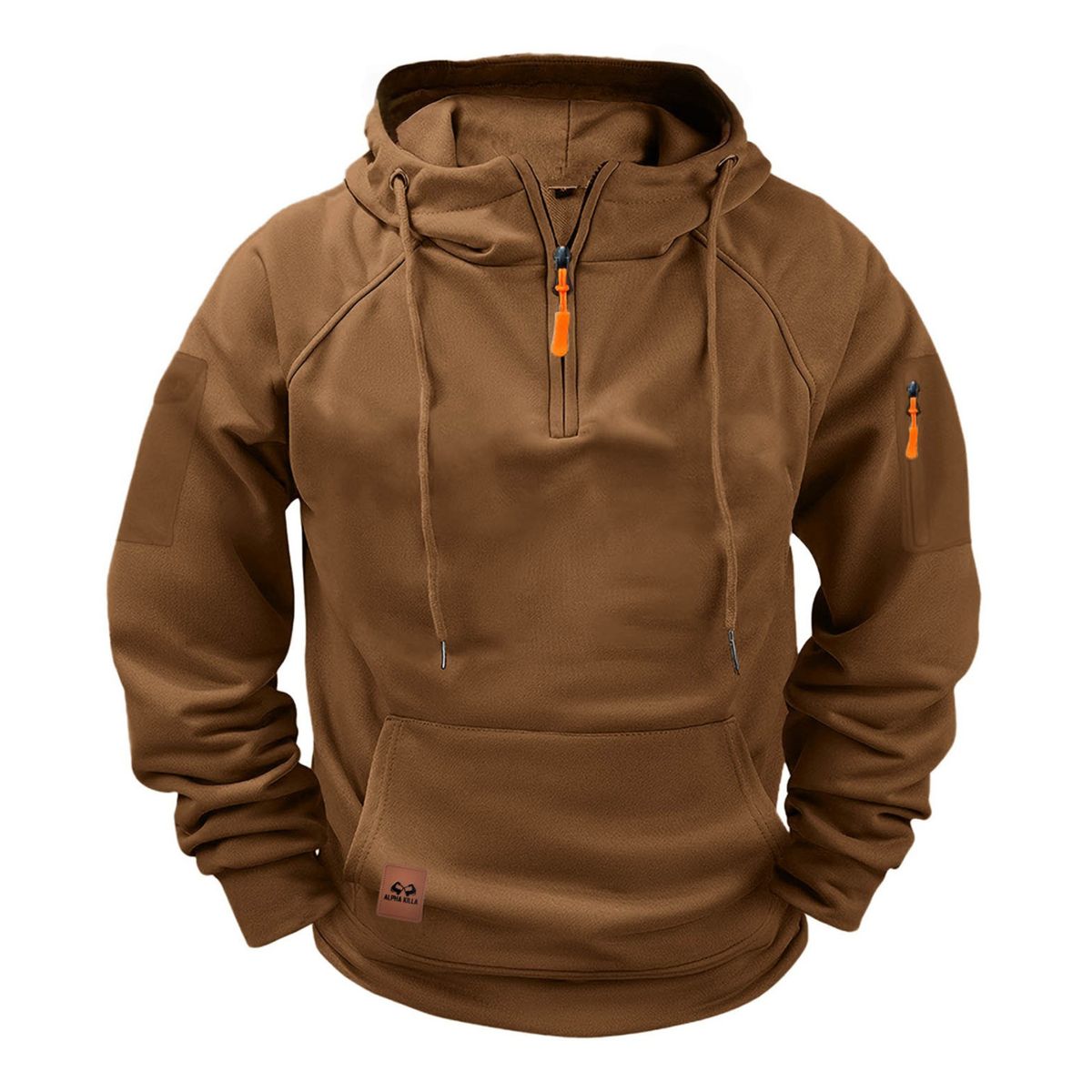 Men's Comfortable Versatile Half-Zip Pullover Hoodie