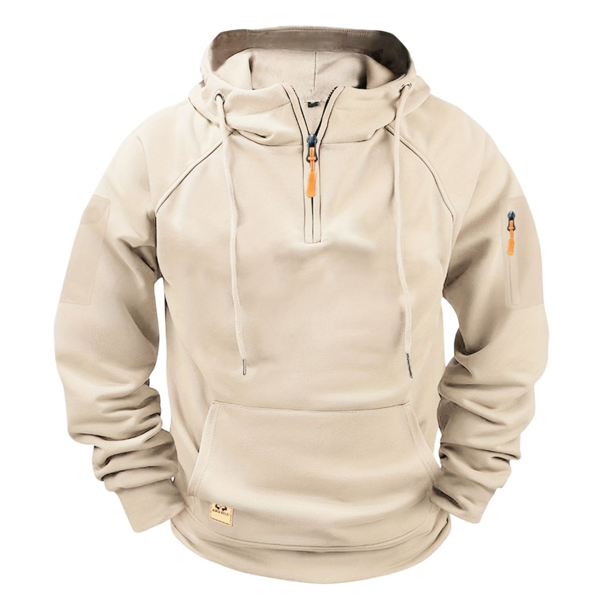 Men's Comfortable Versatile Half-Zip Pullover Hoodie