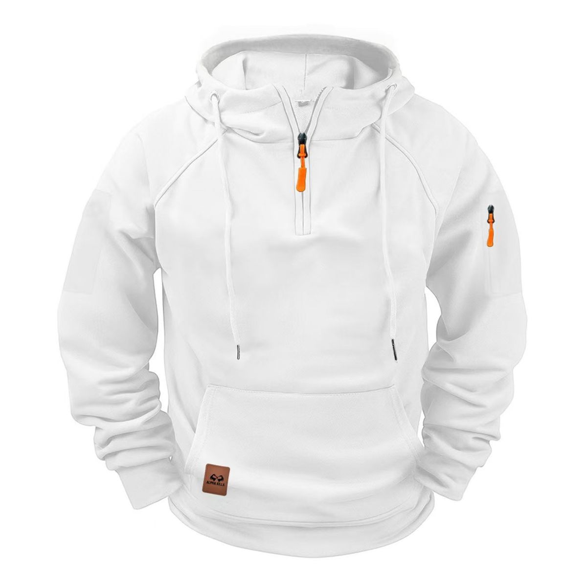 Men's Comfortable Versatile Half-Zip Pullover Hoodie