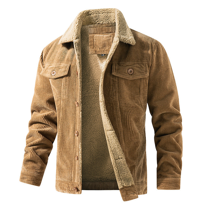 Men's Cozy Corduroy Plush Inner Lining Jacket
