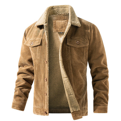Men's Cozy Corduroy Plush Inner Lining Jacket