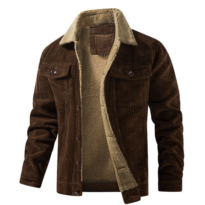 Men's Cozy Corduroy Plush Inner Lining Jacket