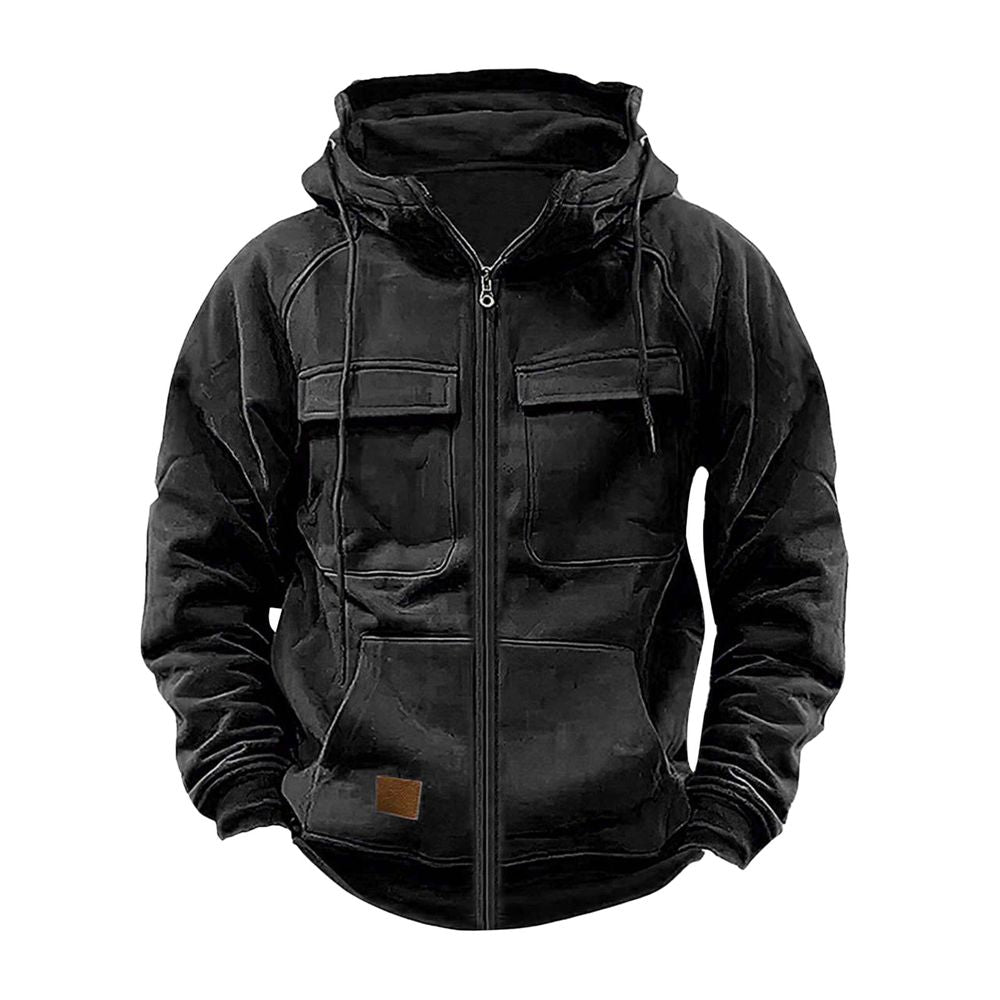 Men's Premium Comfortable Color-Block Zip-up Hoodie