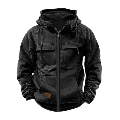 Men's Premium Comfortable Color-Block Zip-up Hoodie