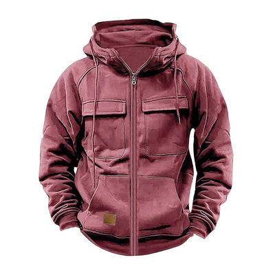 Men's Premium Comfortable Color-Block Zip-up Hoodie