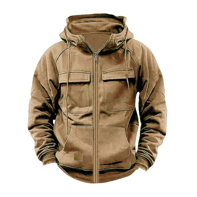 Men's Premium Comfortable Color-Block Zip-up Hoodie