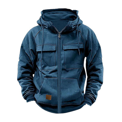 Men's Premium Comfortable Color-Block Zip-up Hoodie