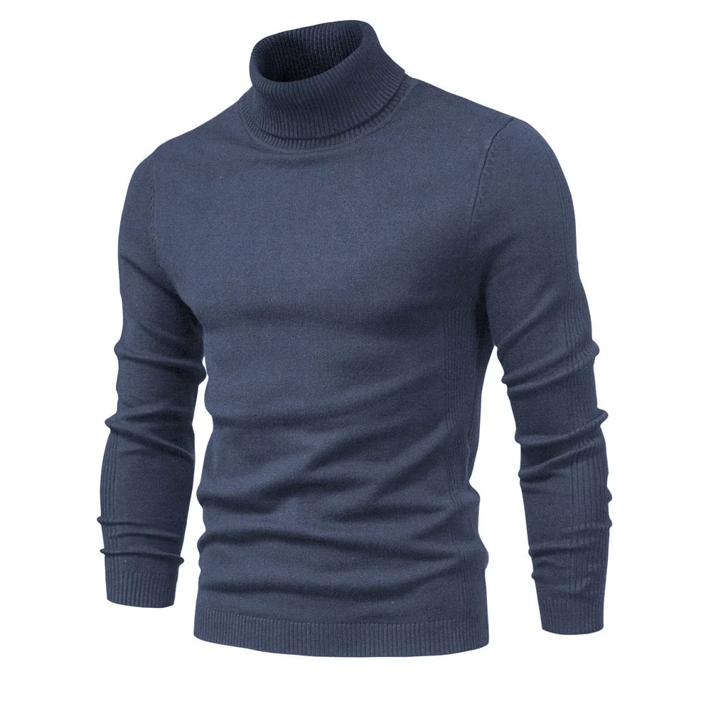 Men's Premium Cozy Knit Turtleneck Sweater
