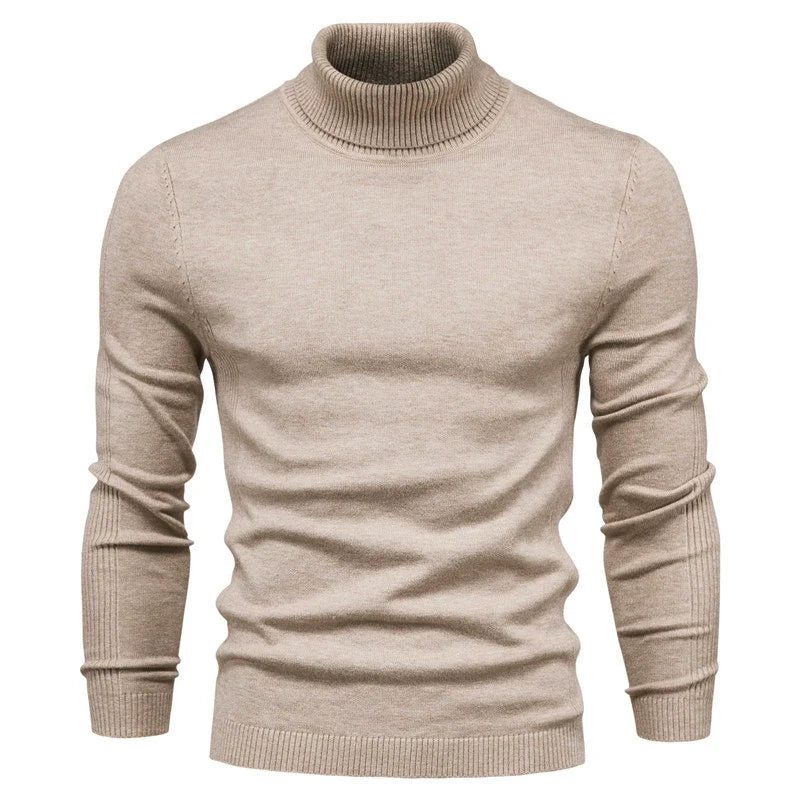 Men's Premium Cozy Knit Turtleneck Sweater