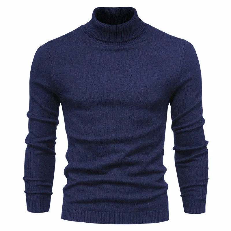 Men's Premium Cozy Knit Turtleneck Sweater