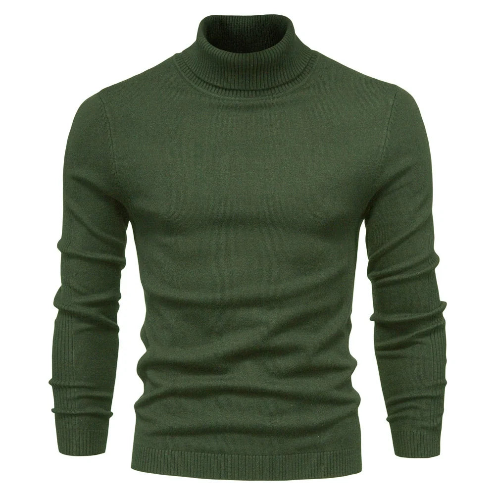 Men's Premium Cozy Knit Turtleneck Sweater
