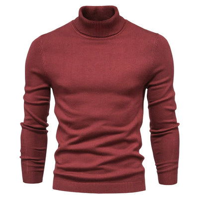 Men's Premium Cozy Knit Turtleneck Sweater